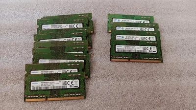 Lote de 14 Memorias para Laptop Samsung 4GB 1Rx8 PC3L-12800S- M471B5173DB0-YK0 Foto 1 de 4