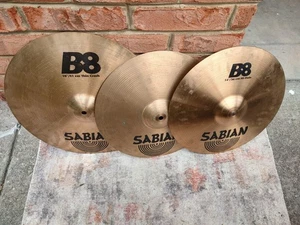 Sabian B8 Set di cappelli 14" Hi più un crash sottile 16" B8 in omaggio! - Foto 1 di 6