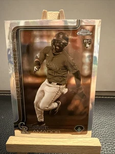 2025 Topps Chrome Adael Amador Sepia Refractor Rookie Card RC 255 - Picture 1 of 2