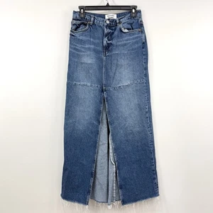 Reformation Tazz Maxi Jeans Rock Damen 26 Distressed Country Nachhaltig - Bild 1 von 10