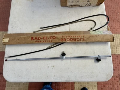 1946 RAD-EL-CO MANUFACTURING CO Cowl Fender AERIAL ANTENNA w/ Red Jewel - Image 1 of 4