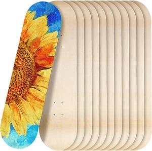 12 Pack Blank Skateboard Decks Maple Skateboard Deck 8 X 32 Inch 7 Ply Wooden Sk - Picture 1 of 8