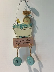 Badezimmer Türbehang "Don't Rush Me Take A Number" süß - Bild 1 von 8