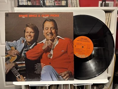 Ernie Ford and Glen Campbell "Ernie Sings and Glen Picks" 1975 Vinyl LP - VG+/VG - Image 1 of 4