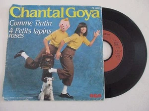 VINYL SCHALLPLATTE 45T - CHANTAL GOYA WIE TINTIN - 4 KLEINE ROSA KANINCHEN - Bild 1 von 3