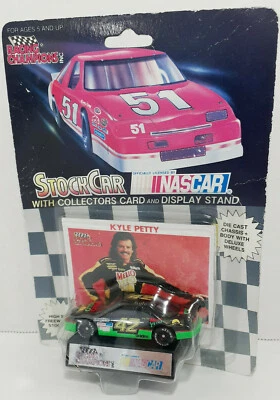 Racing Champions Kyle Petty Stock Car con soporte de exhibición de tarjetas de coleccionista #42 1991 Foto 1 de 4