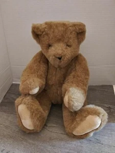 Vintage VERMONT TEDDY BEAR Issue date 1992 15” Plush Jointed Posable Bear - Picture 1 of 3