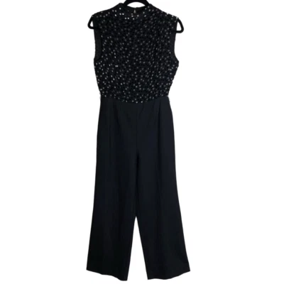 Mono Rebecca Taylor de seda y terciopelo a lunares talla 2 Foto 1 de 4