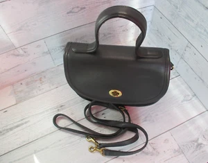 Coach Vintage Umhängetasche schwarz Leder Bella Court - sehr guter Zustand - Bild 1 von 12