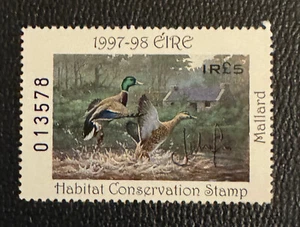 1997 Ireland -  Duck stamp Wildlife Habitat Conservation - Artist Signed - Picture 1 of 2
