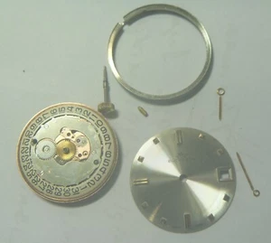 1960s Milus Watch Co Gents 17 Jewels Swiss Venus 227 Movement, Dial, Hands TICKS - Picture 1 of 8