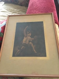 stunning Print - St John in the Wilderness -sir joshua Reynolds - 1929-FRAMED  - Picture 1 of 6