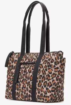 Bolso de Mano Kate Spade Camden Leopardo Mediano Nailon Estampado Animal Leopardo KI842 $349 F Foto 1 de 4