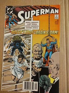 VINTAGE SUPERMAN#35 SEPT 1989 DC COMICS RACER'S EDGE BRAIN STORM VG - Picture 1 of 2