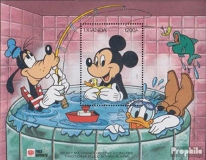 Uganda Bloque 138 (completa edición) nuevo con goma original 1991 walt-disney-pe - Imagen 1 de 1