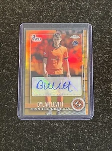 Dylan Levitt /50 Gold Rookie Auto Topps Chrome SPFL 2022-23 Dundee Utd - Picture 1 of 3