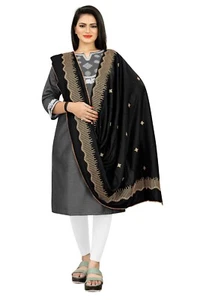 Beautiful 3D Effect Embroidered Black Women Islamic trend of Middle East Fashion - Picture 1 of 5