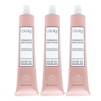 Color.It - Permanente Haarfarbe in Frisersalonqualität, (3er Pack) 100ml - Bild 1 von 4