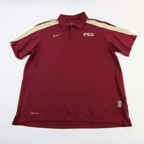 Florida State Seminoles Nike Dri-Fit Polo Men's Maroon/Gold Used Cover