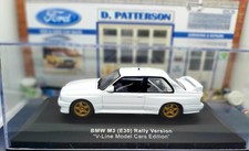 1:43 BMW E30 M3 Plain Body Rally White GOLD Wheels {V-Line Exclusive}  1 of 300