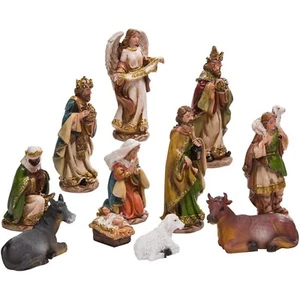 11 Piece Christmas Nativity Scene Figurines Set Decoration 6 Inch N0288 New - Picture 1 of 5
