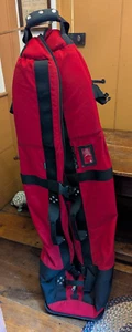 The Original Club Glove Travel Golf Bag Wheeled Travel Red Case Burst Proof - Picture 1 of 12