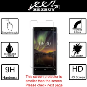 Premium Real Tempered Glass Screen Protector Cover Film Guard For Nokia 6.1 - Picture 1 of 5