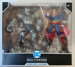 BATMAN EARTH-1 & SUPERMAN FIGURES MacFarlane Toys DC Multiverse NEW SEALED - Picture 1 of 4