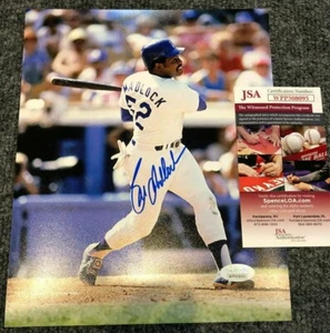 BILL MADLOCK AUTOGRAPHED SIGNED L.A. DODGERS 8X10 PHOTO JSA COA - Picture 1 of 1