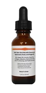 EGF, Bestes Anti-Falten-Serum mit Hyaluronsäure, Arganöl, Kollagen, Ginseng - Bild 1 von 6