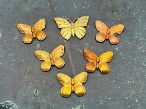 Vintage Messing Schmetterling Schmuck Stempel - 6 Ohrring Tropfen - verschiedene Größen - Bild 1 von 7