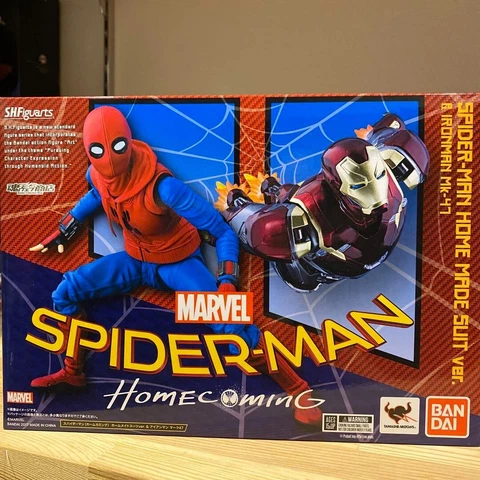 S.H.Figuart Spider-Man (Homecoming) Homemade Suit ver. & Iron Man Mark 47 R Cover