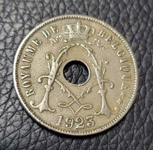1923 Belgium 25 Centimes Coin - Picture 1 of 2