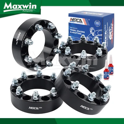 4PC 2" Wheel Spacers 8x6.5 fit Dodge Ram 2500 3500 Ford 9/16" Studs 8 Lug  - Image 1 of 4