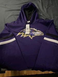 Baltimore Ravens NFL Primary Poly Fleece Pullover Hoody Sweatshirt! Size Large - Picture 1 of 4