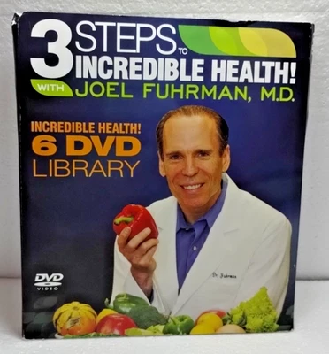 3 Steps to Incredible Health with Joel Fuhrman 6 DVD Set Eating Diet New Sealed - Image 1 of 4