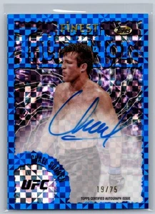2024 Topps Finest UFC 19/75 Intimidators Blue Checkerboard #IA-CSN Chael Sonnen - Picture 1 of 2