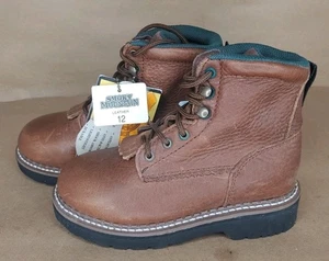Smoky Mountain Boys Lace Up Boots Size 12 New - Picture 1 of 5