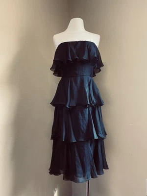 Vestido de seda negro Thomas Wylde talla pequeña  Foto 1 de 4