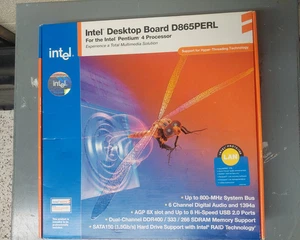 INTEL D865PERL Factory Sealed Pentium 4 Intel Desktop Motherboard 865PE Chipset - Picture 1 of 9
