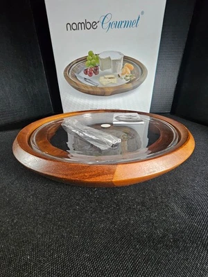 Modern Nambe Copper Cheese Tray With Knife NIB Holiday Entertaining Servingware - Image 1 of 4