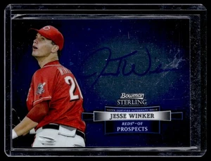 2012 BOWMAN STERLING PROSPECT AUTOGRAPHS JESSE WINKER RC AUTO CINCINNATI REDS - Picture 1 of 2
