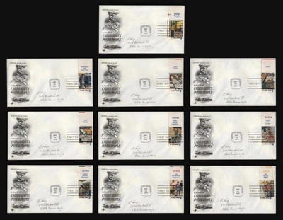 #1489-1498 8c Postal Service Employees, Art Craft FDC **ANY 5=FREE SHIPPING** - Image 1 of 4