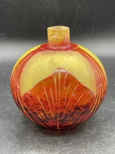 le Verre Francais cameo glass vase. Art deco. France - Picture 1 of 17