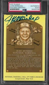 Juan Marichal Autograph Signed SF Giants Baseball HOF Postcard Plaque - PSA/DNA - Picture 1 of 1