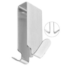 Stylish Stainless Steel Towel Hooks for Glass Shower Door No Drilling Required