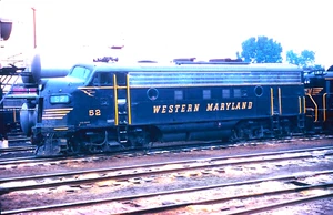 DUPLICATE KODAK SLIDE WESTERN MARYLAND F-3 #52 HAGERSTOWN, MD 1. SEPTEMBER 1968 - Bild 1 von 1