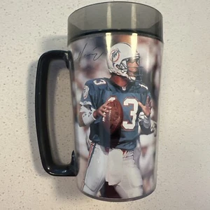 Vintage ThermoServ Dan Marino Miami Dolphins Mug - Made In USA - 24oz Insulated - Picture 1 of 6