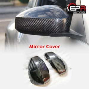 2pcs Side Mirror Trim Stick Cover For NISSAN Fairlady 350Z Z33 Carbon Fiber - Picture 1 of 12