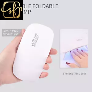 UV Nail Lamp Dryer Machine Portable USB Rechargeable UV LED Nail Quick Drying Li - Picture 1 of 16